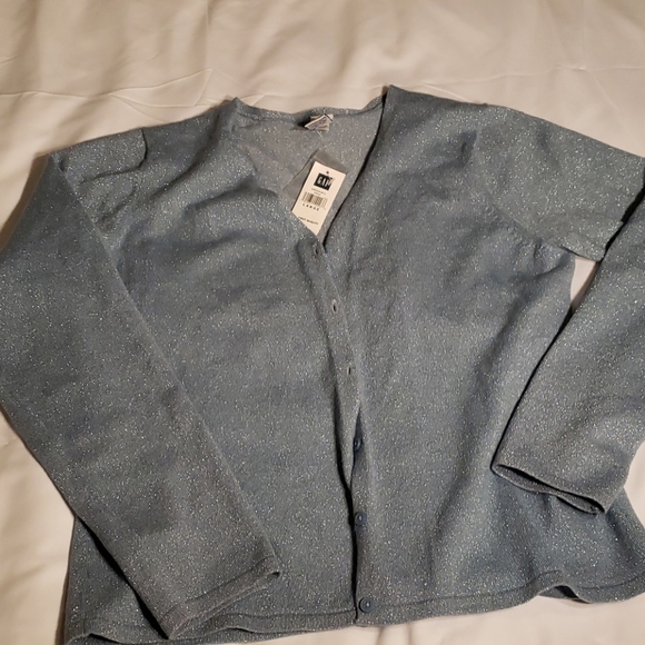 Women's button down sweater-L - Picture 2 of 5